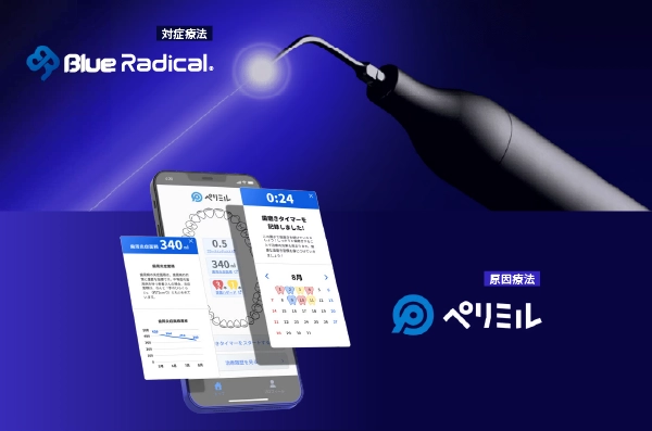 対症療法 Blue Radical、原因療法 ペリミル